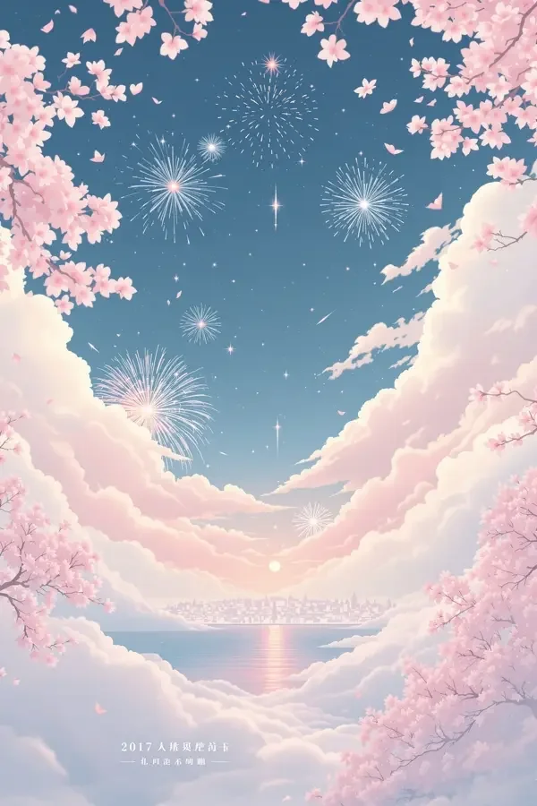 花火与流星 高清海报